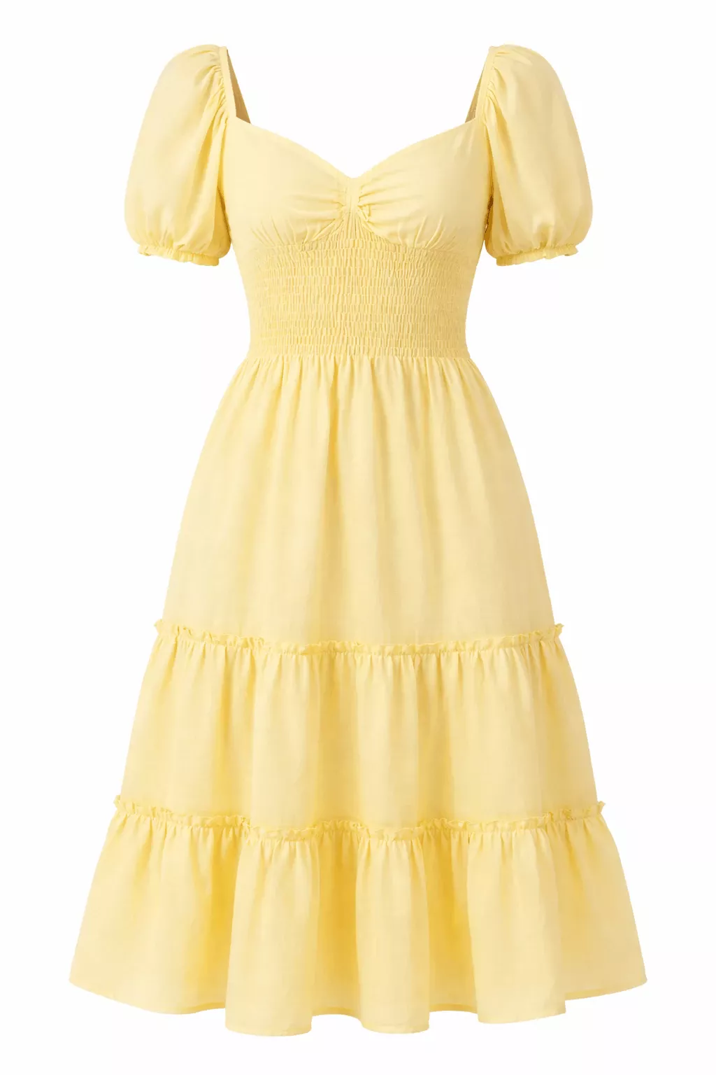 FashionWave SELF STRIPE RUFFLE DRESS